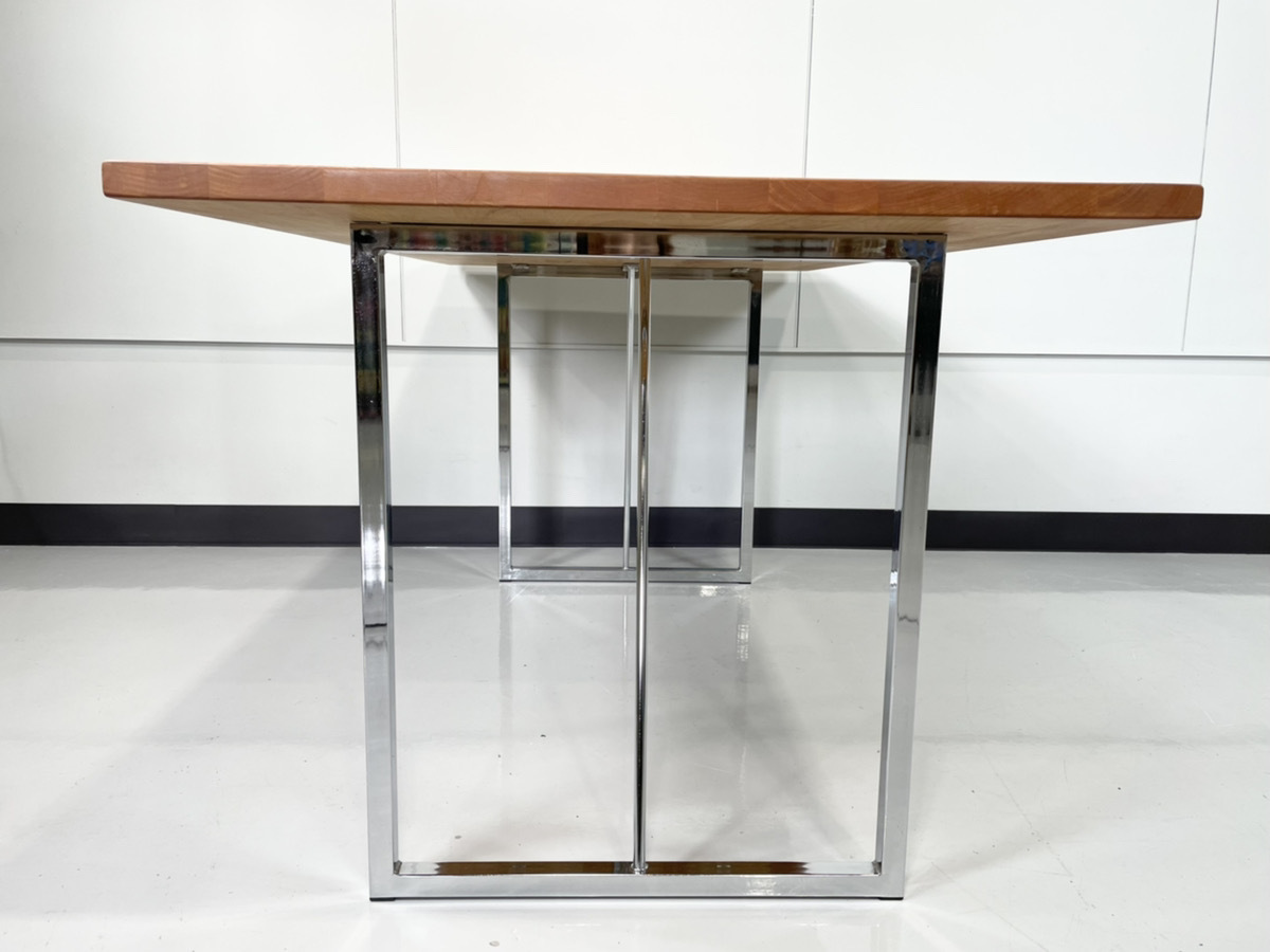 美品 ikususu イクスス ダイニングテーブル ワークデスク 無垢 木製 