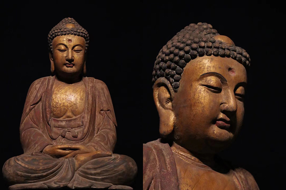 【超激得，お買い得】 蔵出し 時代物 AY927 明代 釈迦牟尼造像 楠木彫 仏像 超絶技巧 仏教美術 廃寺買取(仏像)｜売買されたオークション情報、yahooの商品情報をアーカイブ公開 - オークファン 仏像