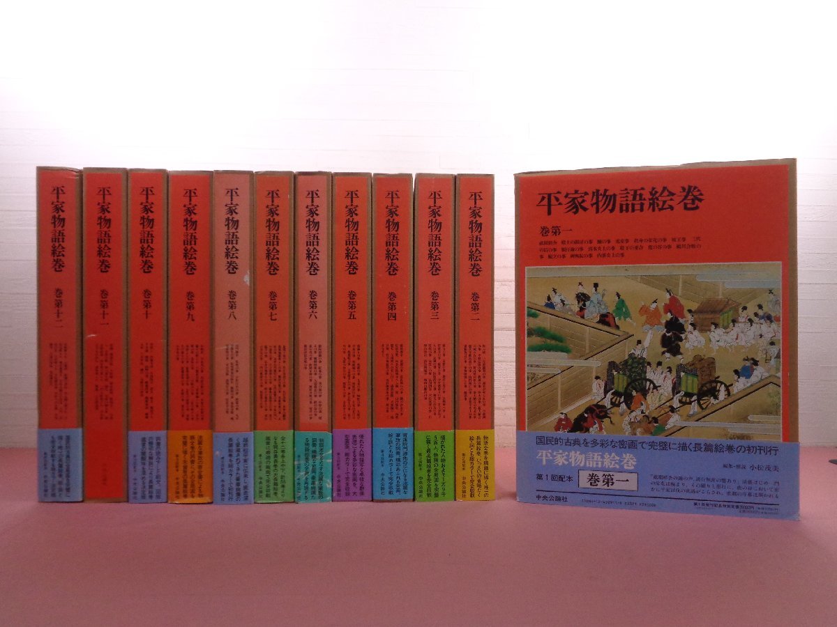 平家物語絵巻 全12巻セット ☆付録付き 大型本 『 平家物語絵巻 全