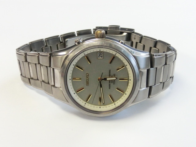 SEIKO 7B22-0AD0 電波ソーラー 腕時計 セイコー RADIO WAVE CONTROL