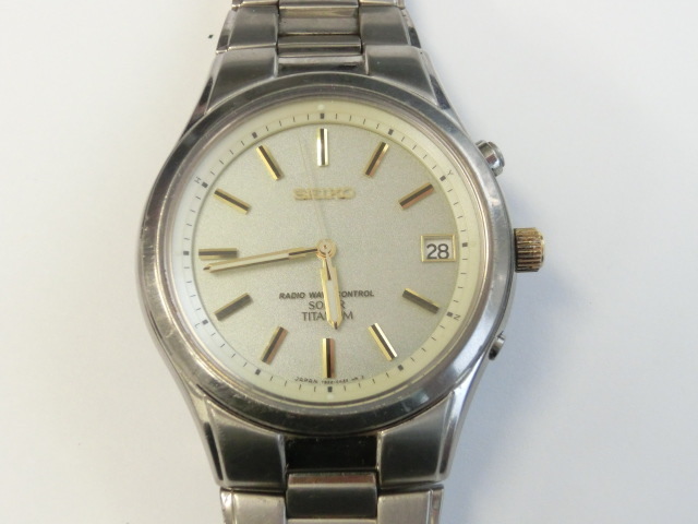 SEIKO 7B22-0AD0 電波ソーラー 腕時計 セイコー RADIO WAVE CONTROL