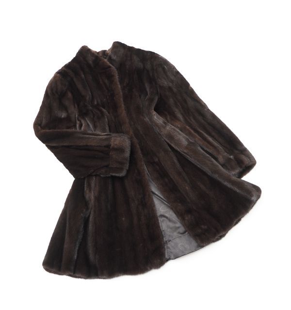 GL0451▽エンバ/EMBA*最高級毛皮*マホガニーミンク*MINK*リアルファー