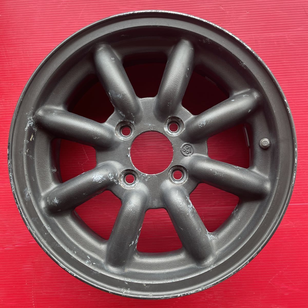 希少 WATANABE ワタナベ F8F 14インチ 14×5.5J+40 PCD100-4穴 ハブ径約 