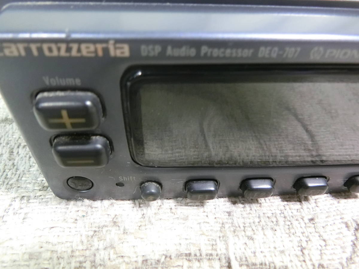 ☆④パイオニア DEQ-707 カーステレオ ☆ジャンク品 Carrozzeria 