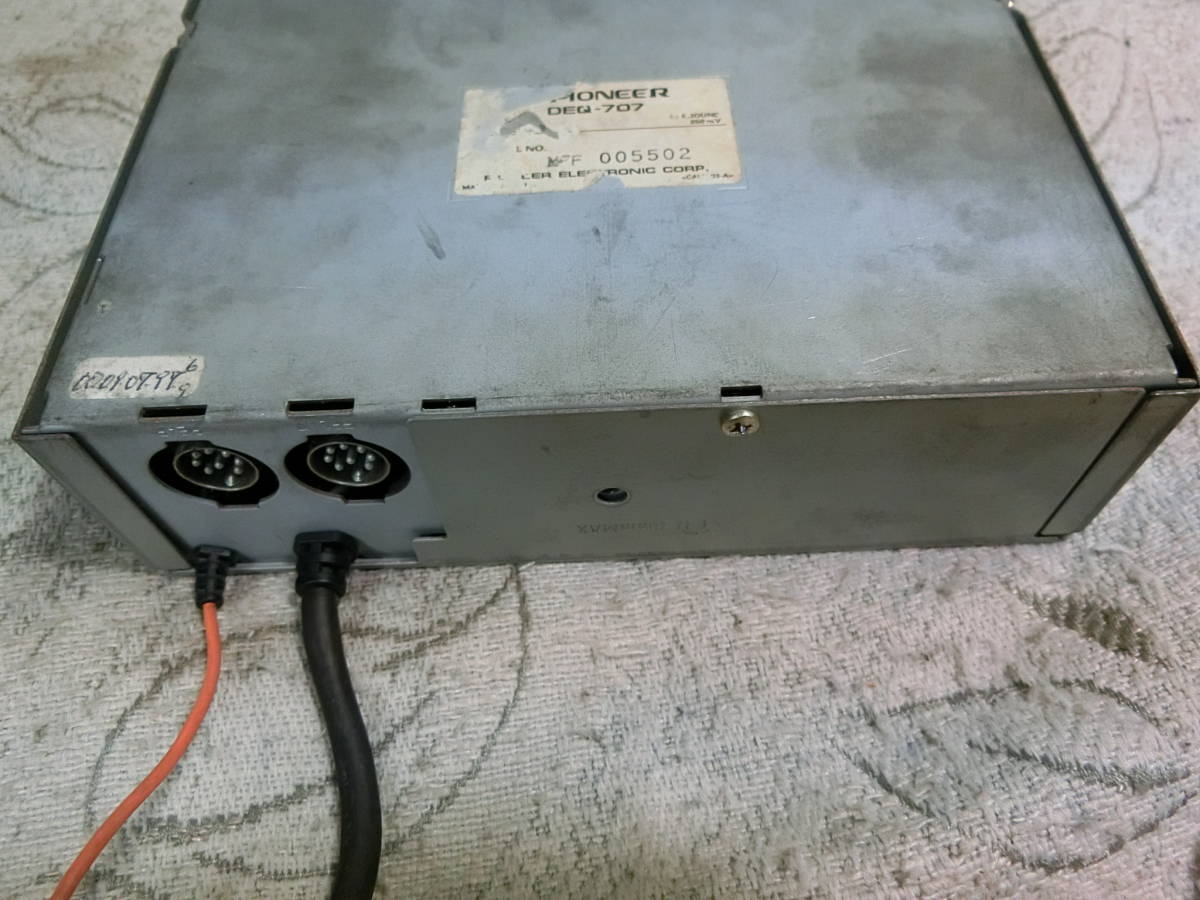 ☆④パイオニア DEQ-707 カーステレオ ☆ジャンク品 Carrozzeria 