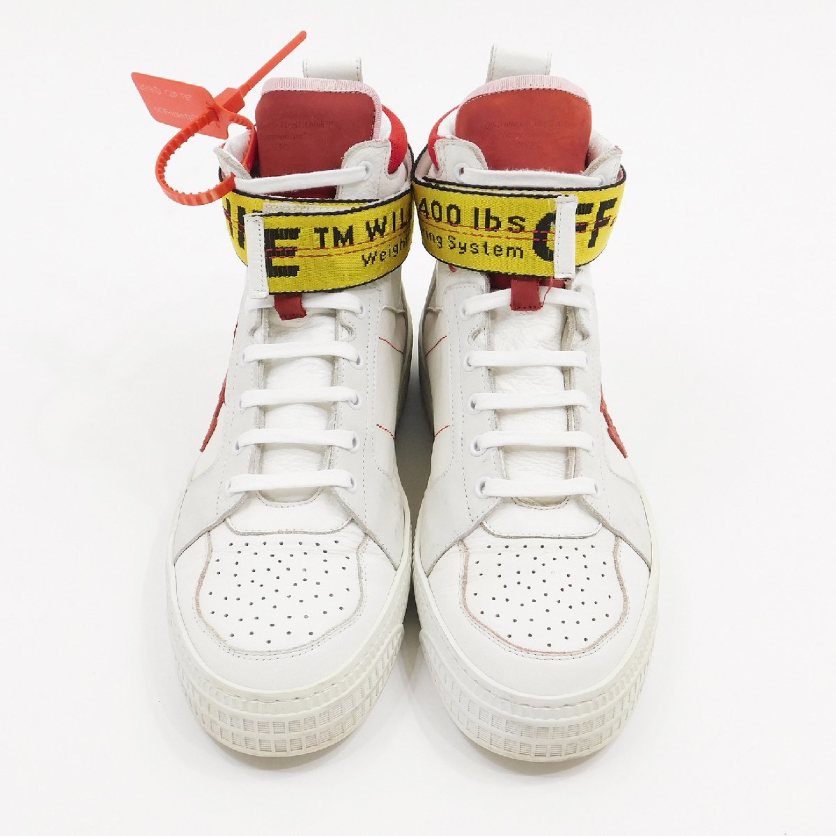 オフホワイト インダストリアル ベルトハイトップ スニーカー size 43 #83019 シューズ ハイカット OFF-WHITE