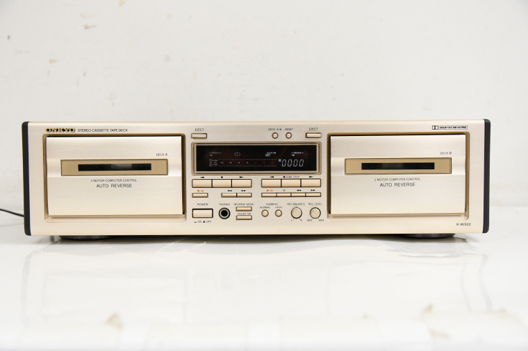 ONKYO オンキョー K-W502 ダブルリバースカセットデッキ Amazon.co.jp