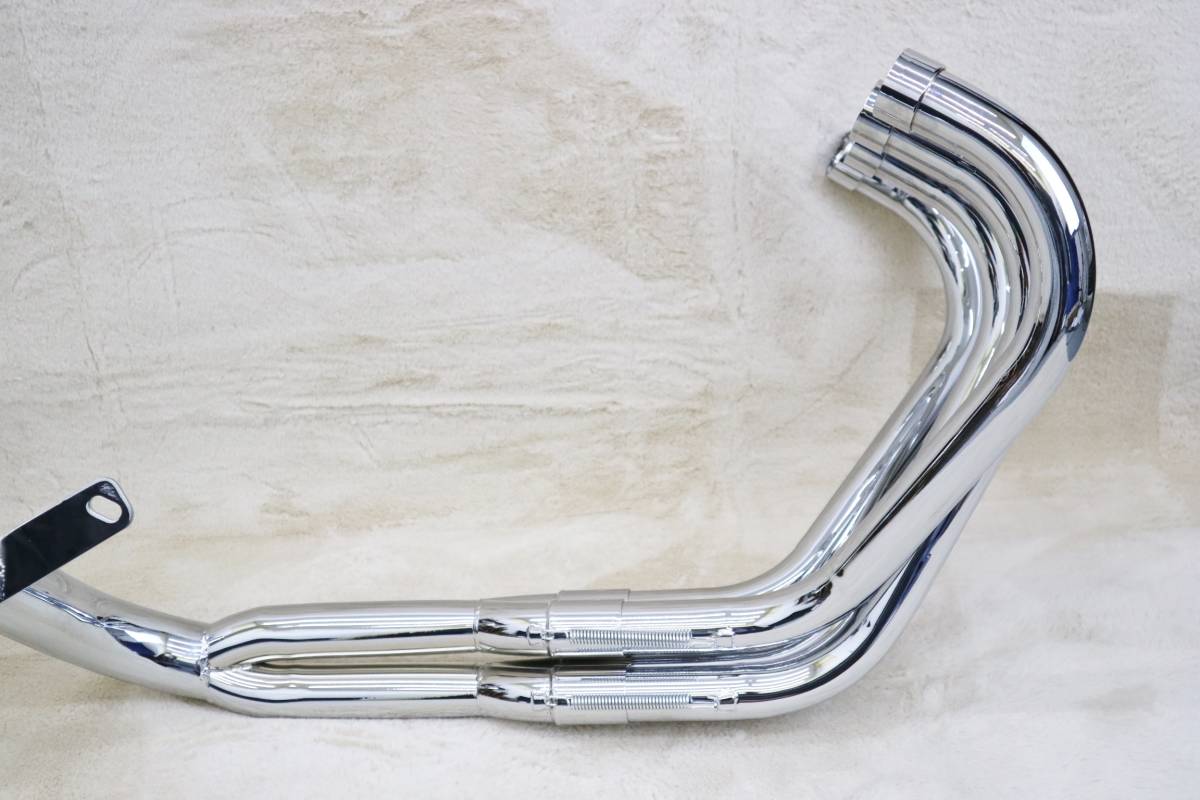 [トリプルA] レース管 メッキ 6分割50.8π CB400SF / NC31 集合管4-2-1 サイレンサー バッフル 旧車 旧車會 コール 鳴き 抜群！！