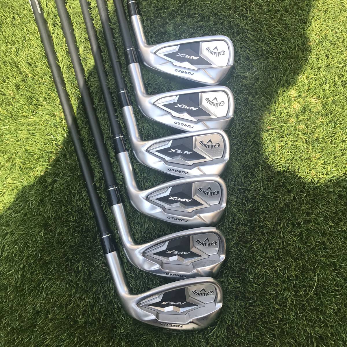 本日終了！美品希少シャフトキャロウェイAPEXアイアン2019.5～P6本セット 希少 Callaway キャロウェイ 2019 APEX アイアン 6本セット シャフト