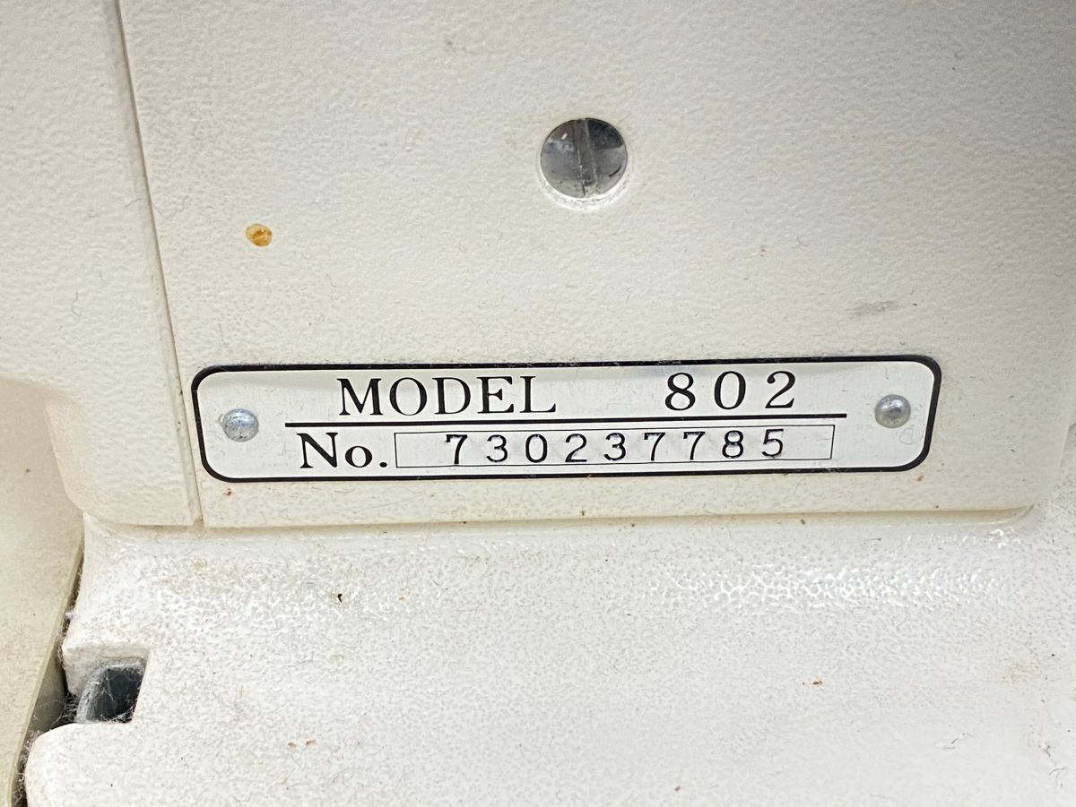 N061-O15-1033 JANME ジャノメ MODEL802 ミシン 裁縫 通電OK 針動作
