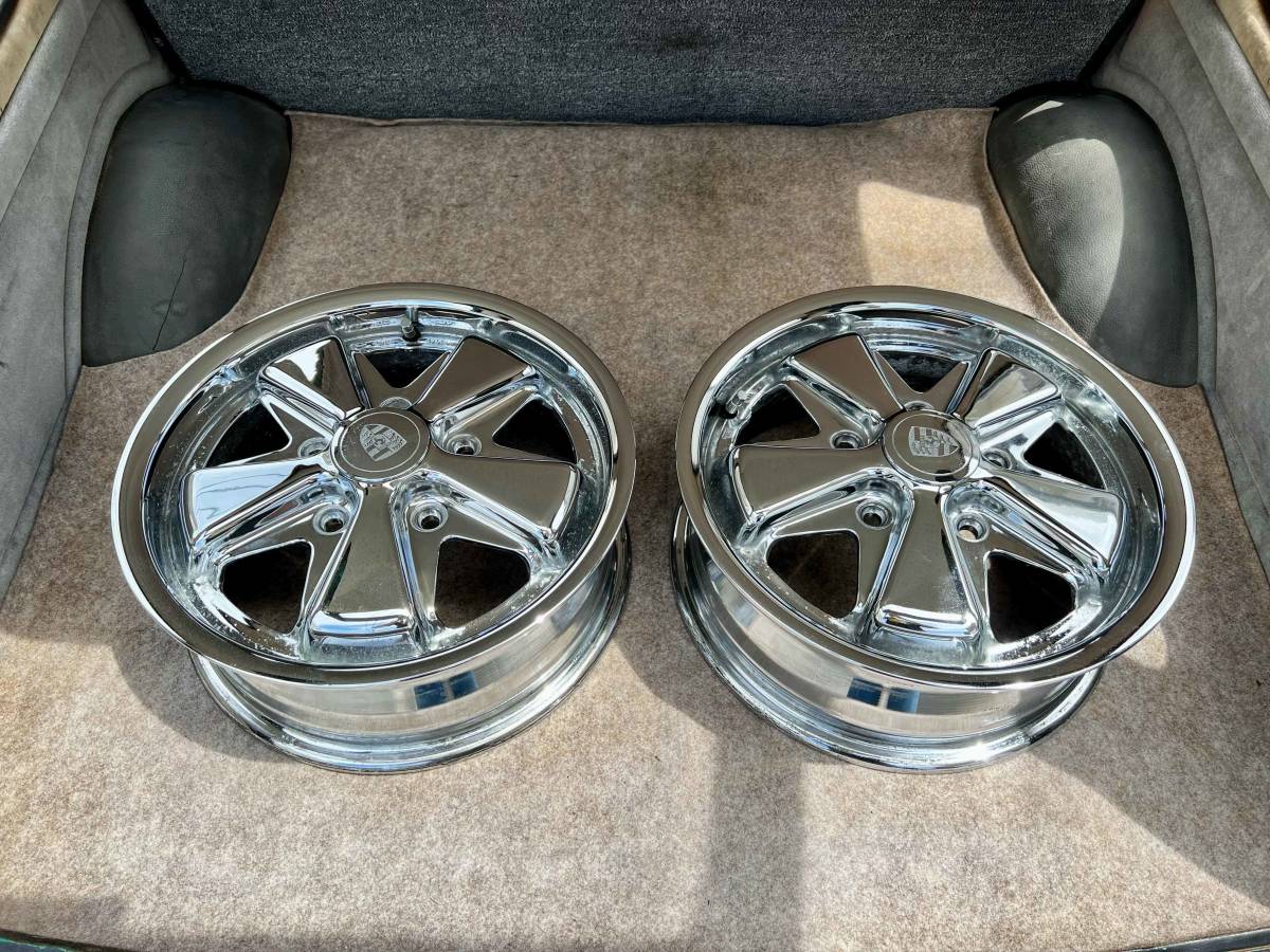 □ PORSCHE FUCHS ポルシェ アロイ リプロ 社外品 VW用 2本セット 