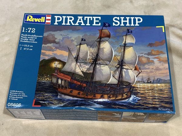 7-19-140【未組立】Revell レベルプラモデル PIRATE SHIP 1/72 05605