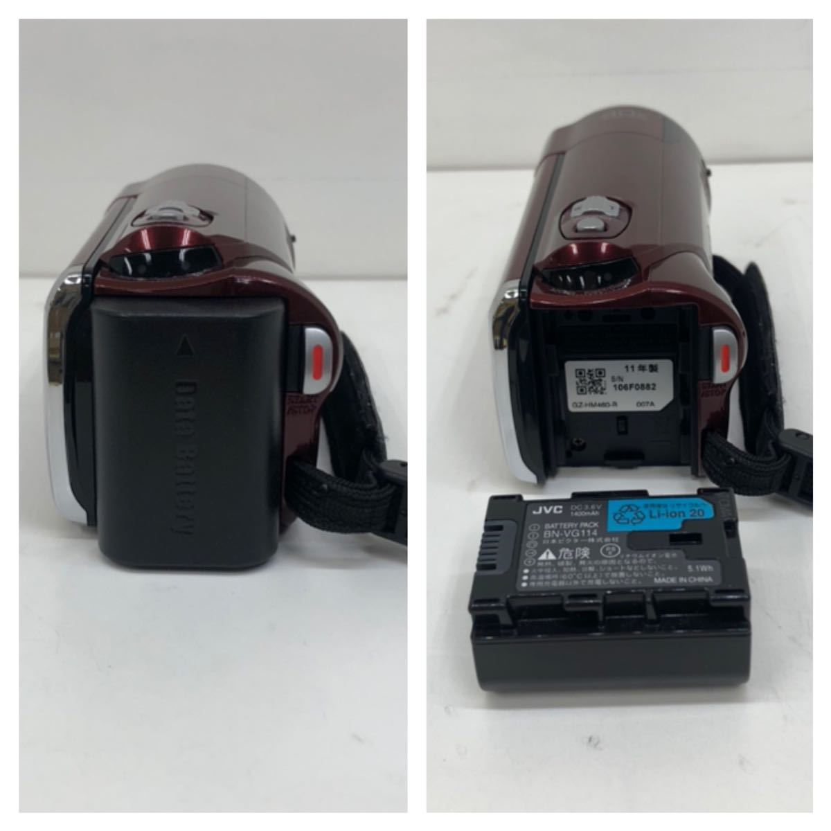 JVC Everio GZ-HM460-R HDカメラ デジタルビデオカメラ 2011年製