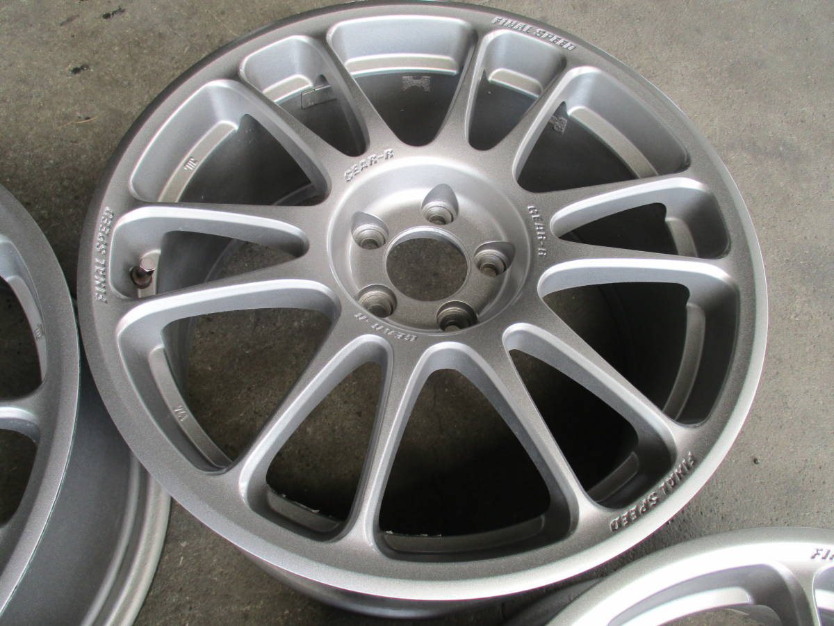17×8J OFF+46 5H PCD100 A-TECH ファイナルスピード GEAR-R アルミ 