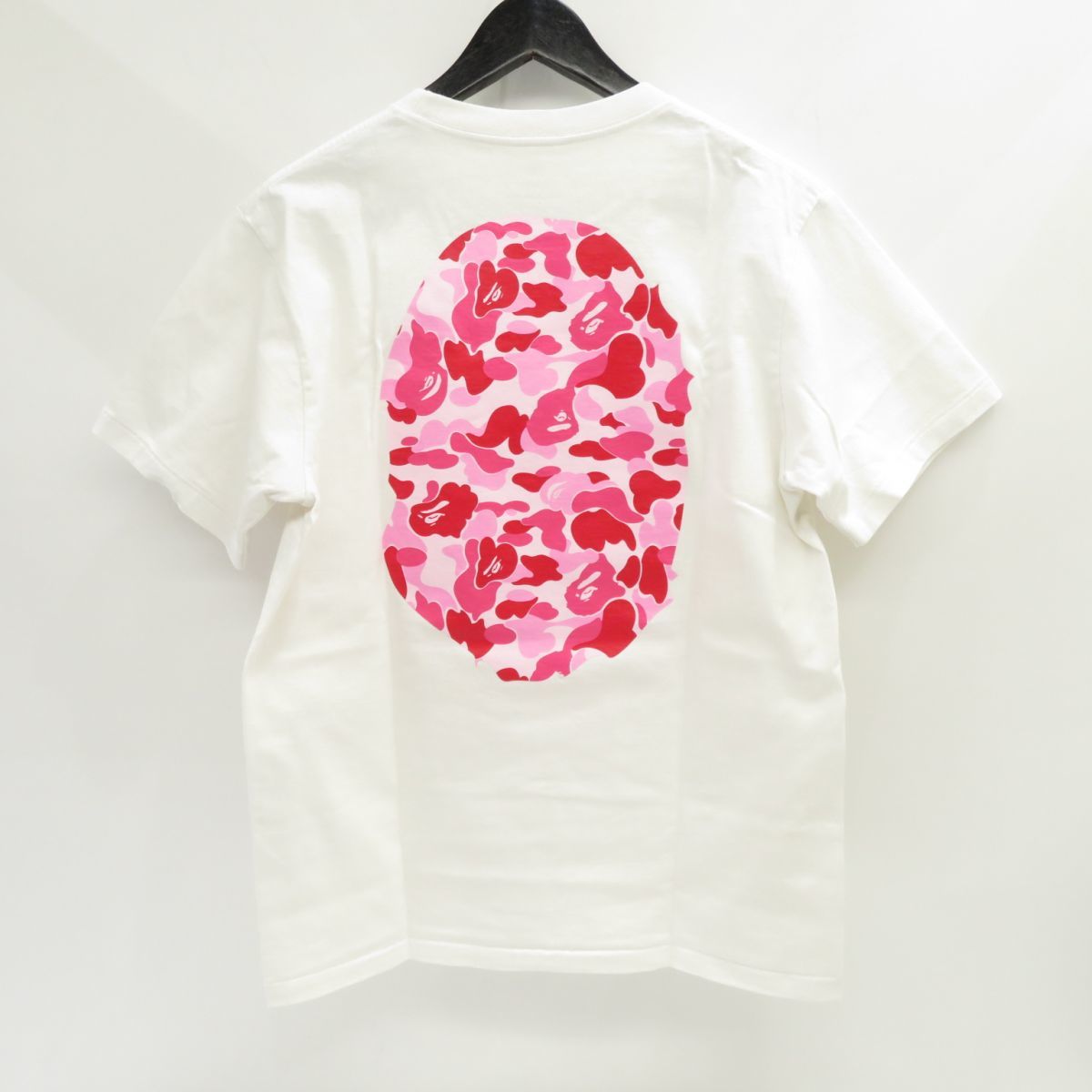 131 A BATHING APE アベイシングエイプ マイロ & big head Tシャツ ABCカモ Mサイズ ※中古