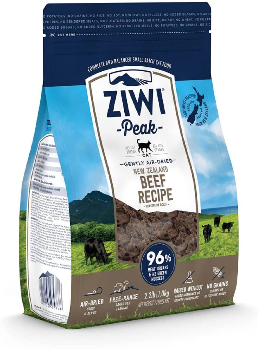 ジウィピーク キャットフード グラスフェッドビーフ グラスフェッドビーフ 1kg ジウィピーク PET ZiwiPeak ジウィピーク ・エアドライ・キャットフード