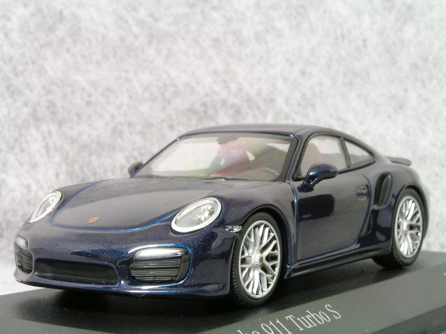 ○ 1/43 ポルシェ 〓 911 (991) ターボ S / ダーク ブルー メタリック