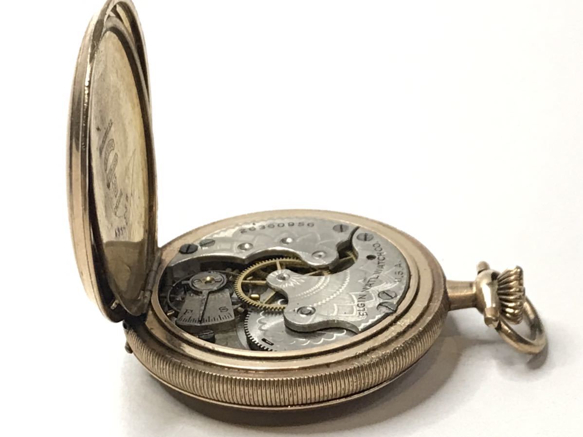 懐中時計 Elgin 手巻き KEYSTONE WATCHCASE MADE IN USA CYCLONE 