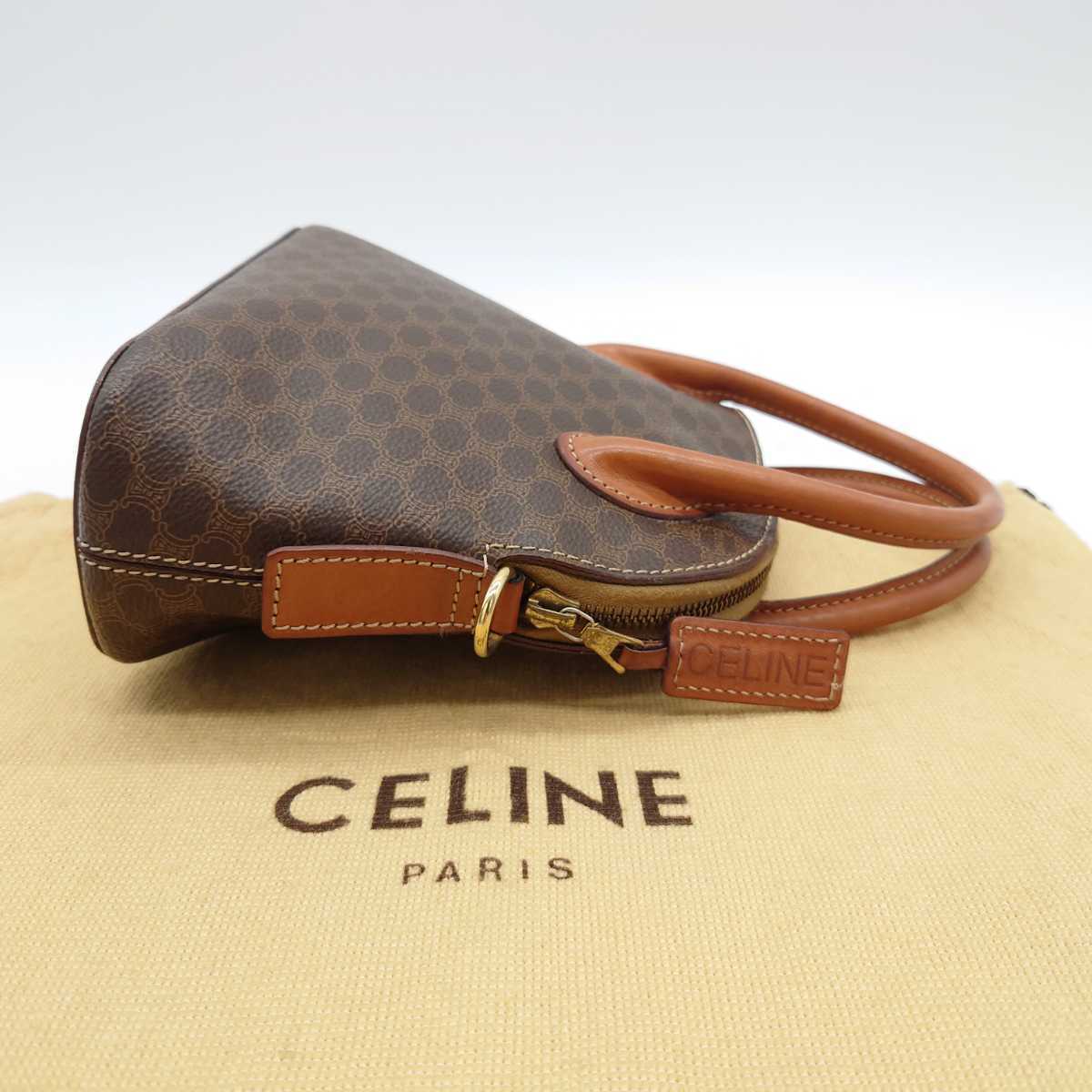 セリーヌ CELINE マカダム柄 ヴィンテージ 巾着ショルダー 0 1円