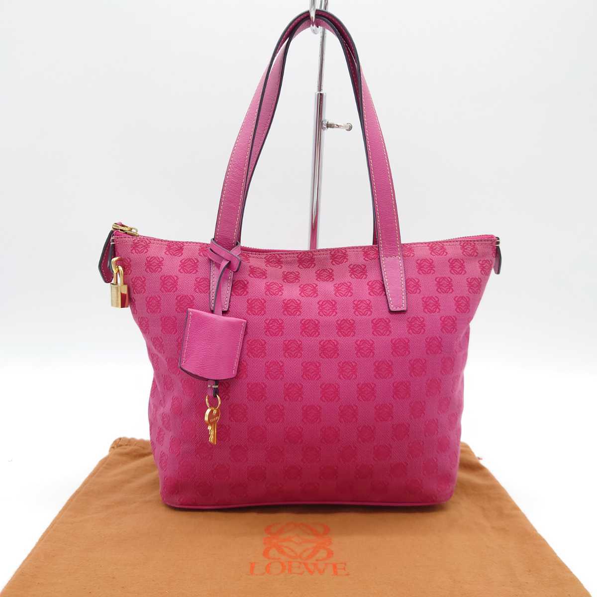 1円 【希少・最高級】 LOEWE ロエベ アナグラム ロゴマーク キャンバス