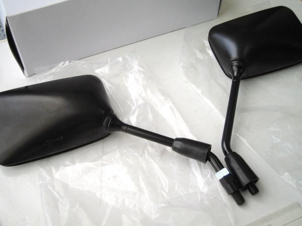 ★【‘07年~車検対応】HONDA アダプター付き BLACK 純正タイプミラー SET ＊CB400SF ＊REBEL ＊VT750S ＊CB1100 ＊CB1300SF 他　