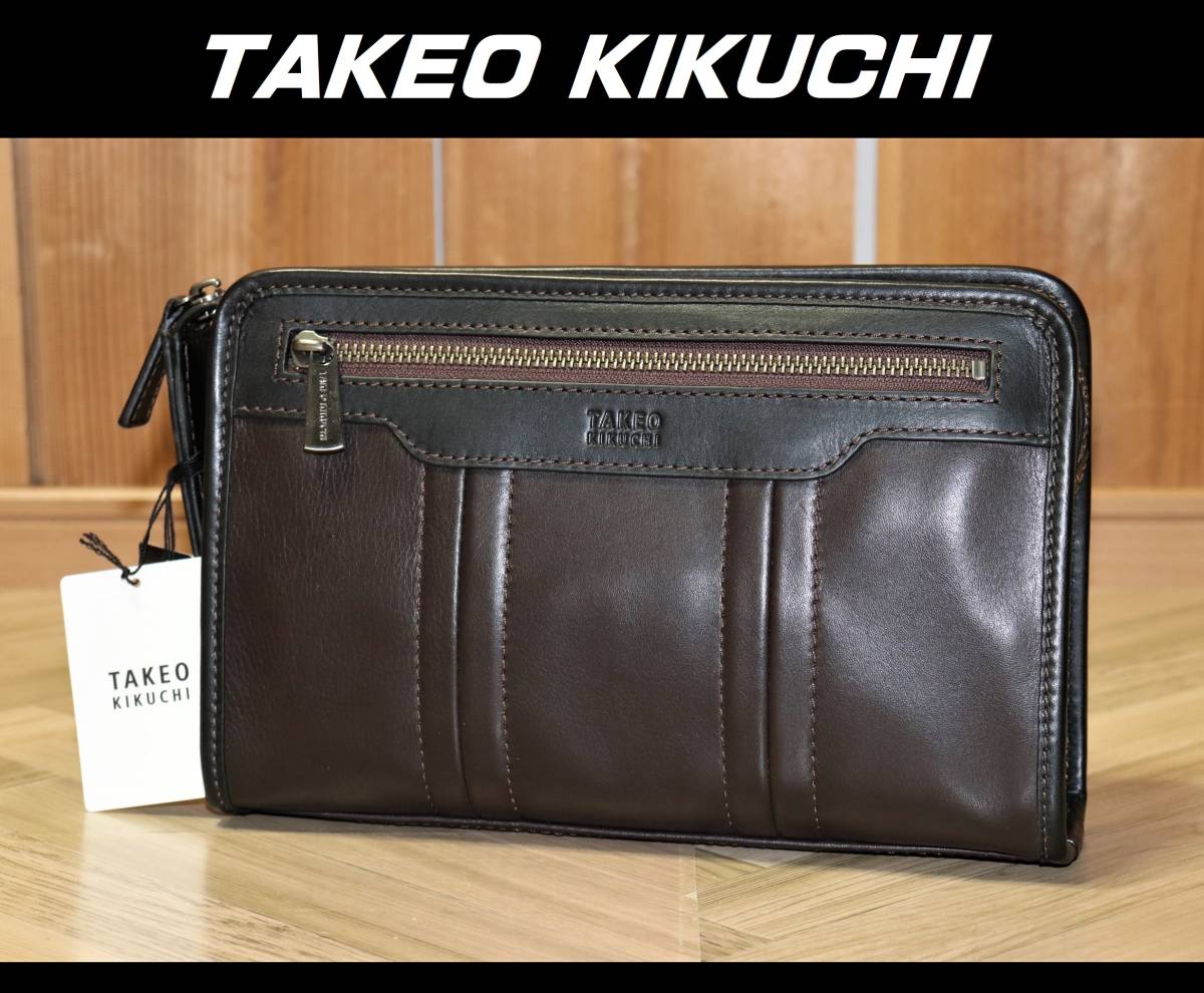 新品，新作 特価 TAKEO KIKUCHI ジゼルレザー セカンドバッグ タケオキクチ 税込定価1万7600円 フルタンニン鞣し クラッチ ②(セカンドバッグ)｜売買されたオークション情報、yahooの商品情報をアーカイブ公 セカンドバッグ