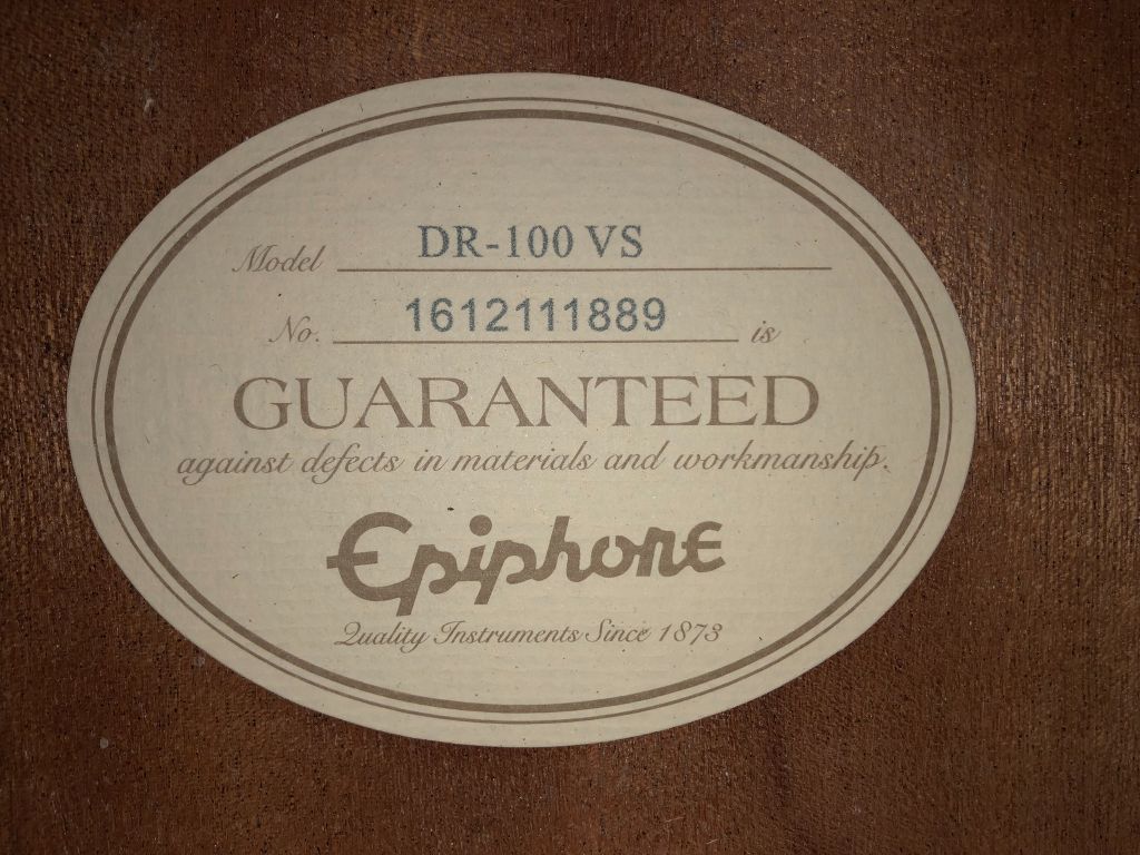 DR-100 Epiphone | VS エピフォン epiphone アコースティックギター 
