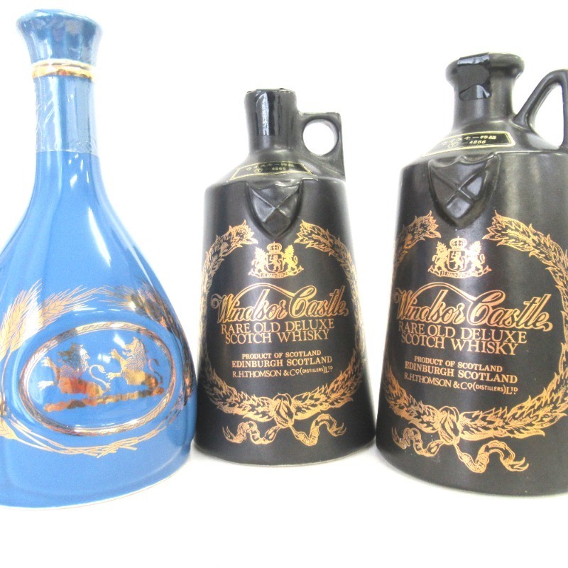 ブレンデッドスコッチウイスキー 陶器 5本セット 200/375/750ml 箱なし