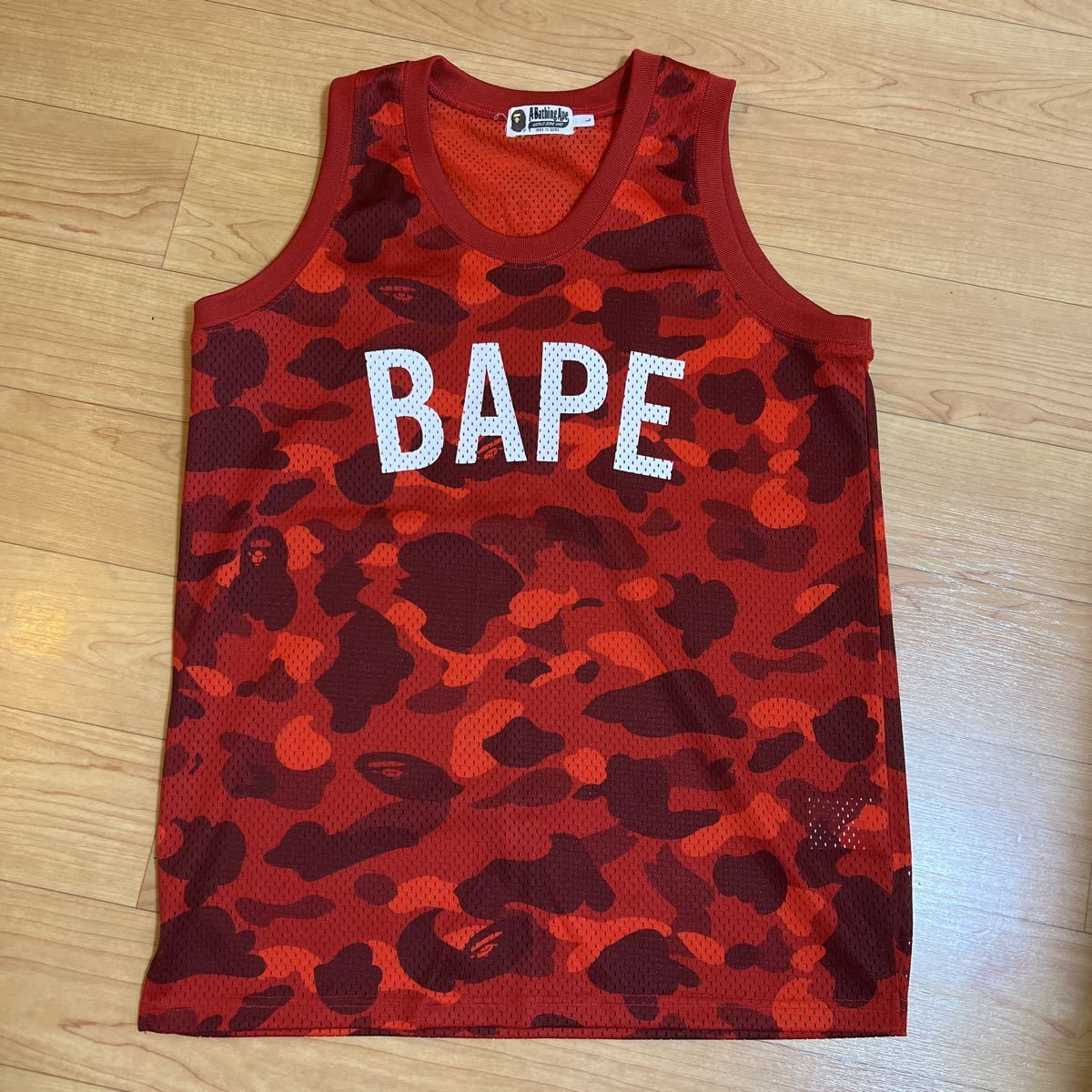 A BATHING APE BASKETBALL CAMO タンクトップ APE（アベイシングエイプ 