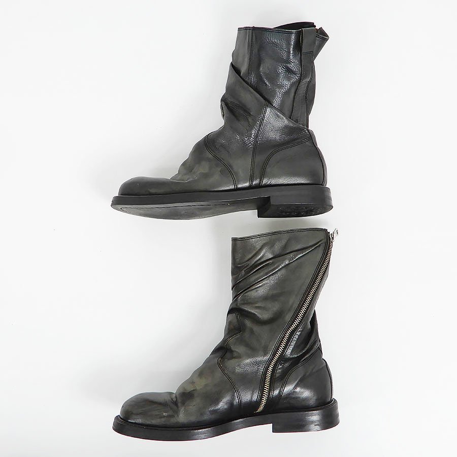 ミハラヤスヒロ ブーツ ねじれ ブラック Maison MIHARA YASUHIRO