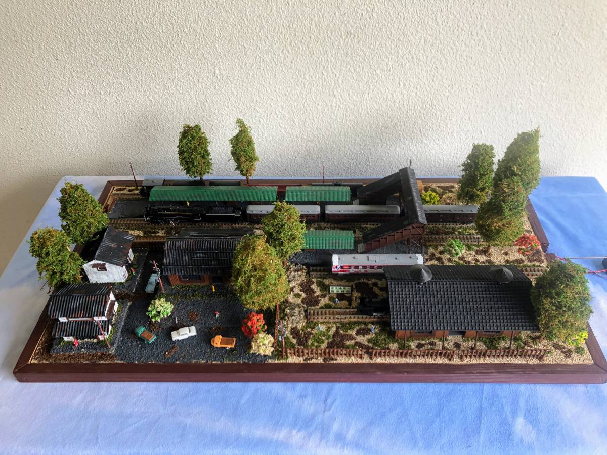 ｎゲージ　ローカル線車両展示用ジオラマ