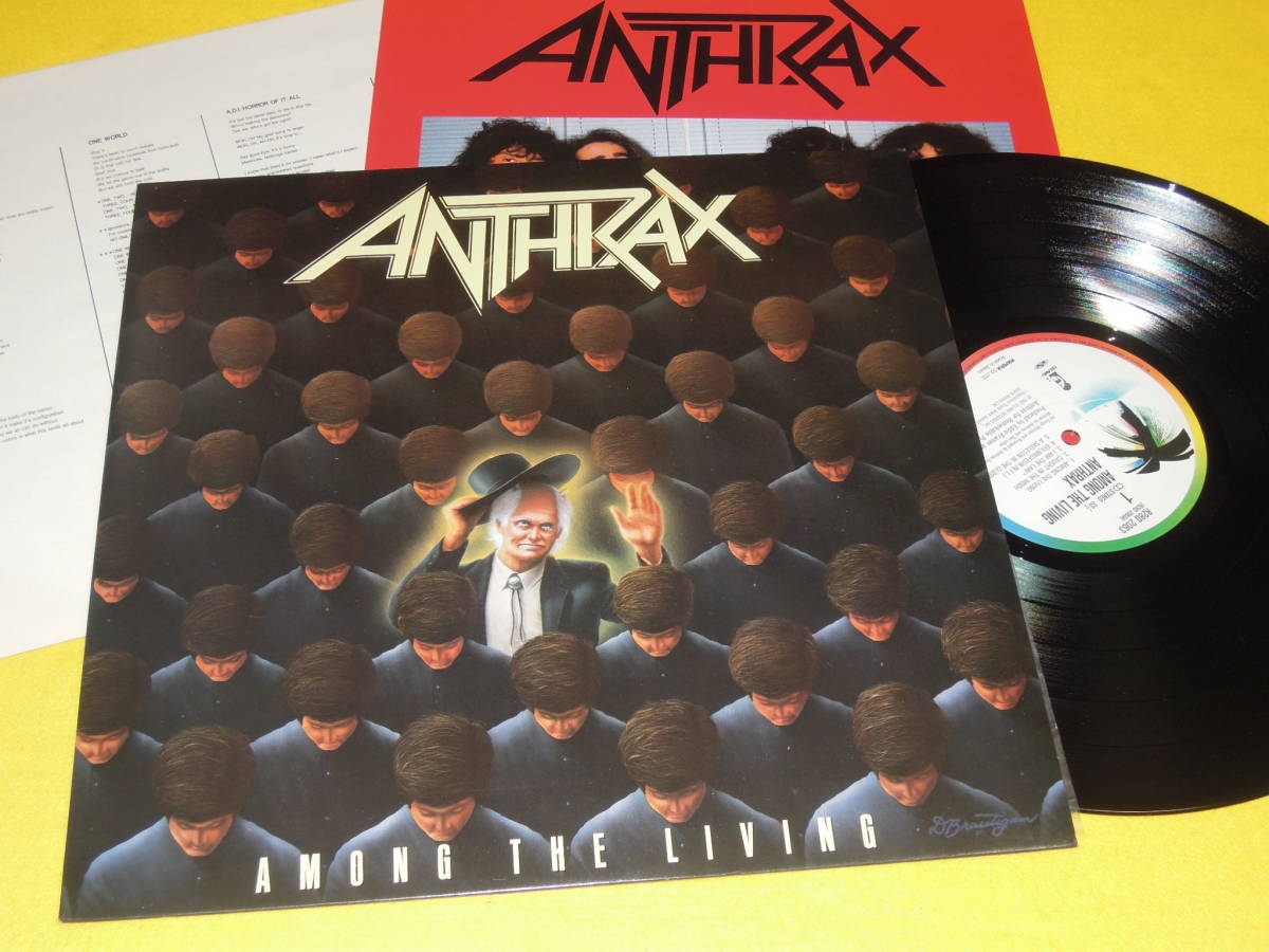 人気SALE，新作 アンスラックス ANTHRAX 日本盤 LPレコード AMONG THE LIVING アマング ザ リヴィング R28D-2063 スラッシュメタル THRASH METAL(一般)｜売買されたオークション情報、yahooの商品情報をアーカイブ公開 - オ 一般