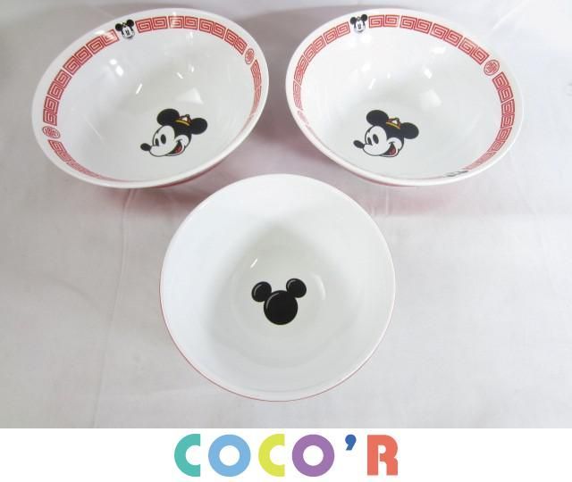 まとめ売り 中古品】 ディズニー ミッキー ミニー 中華食器 どんぶり