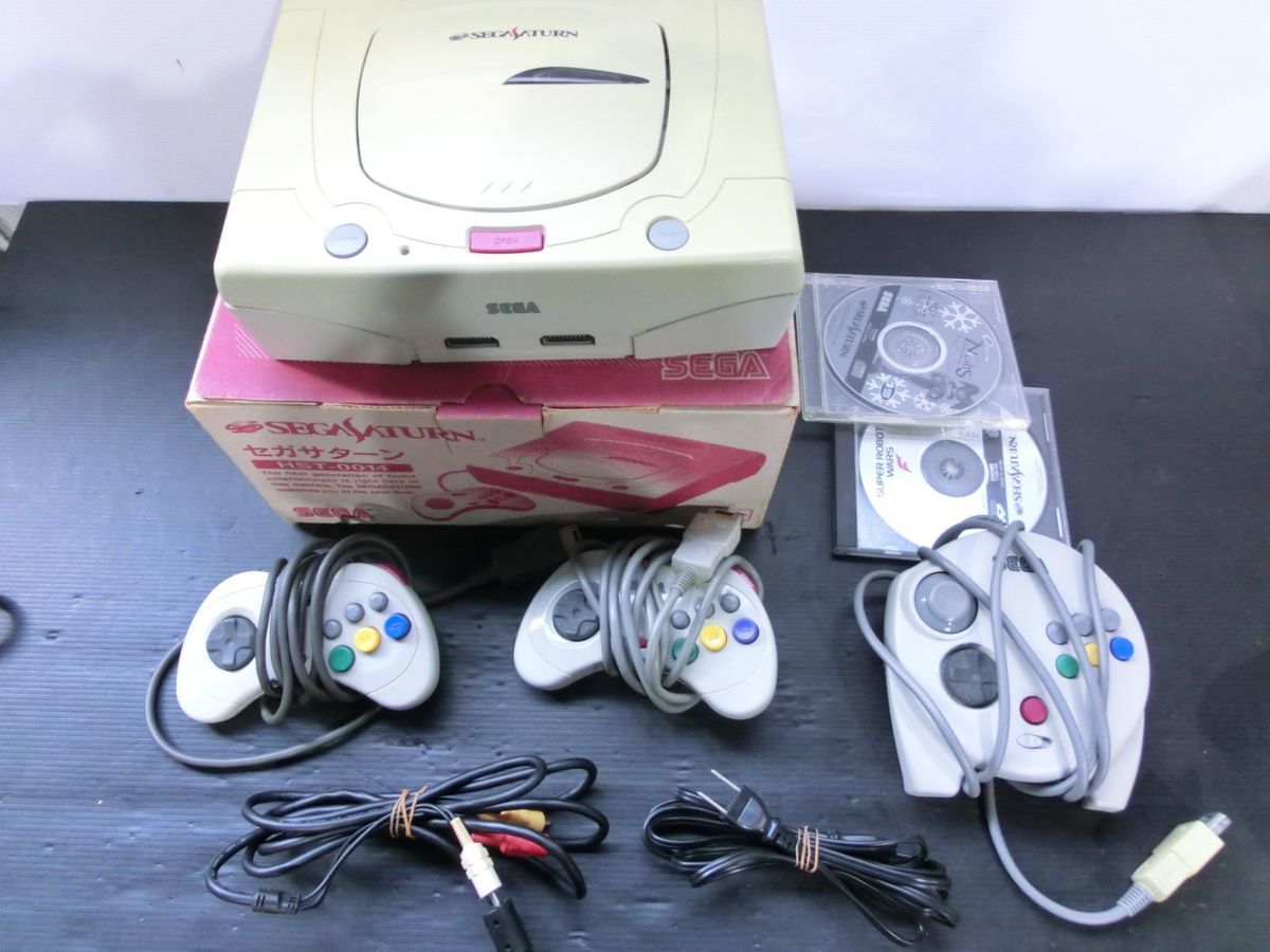  T O3-99 100サイズ セガサターン/本体/コントローラ/ソフト/まとめてセット 通電確認済み 動作未確認 ジャンク扱い(本体、アクセサリー)｜売買されたオークション情報、yahooの商品情報をアー サターン