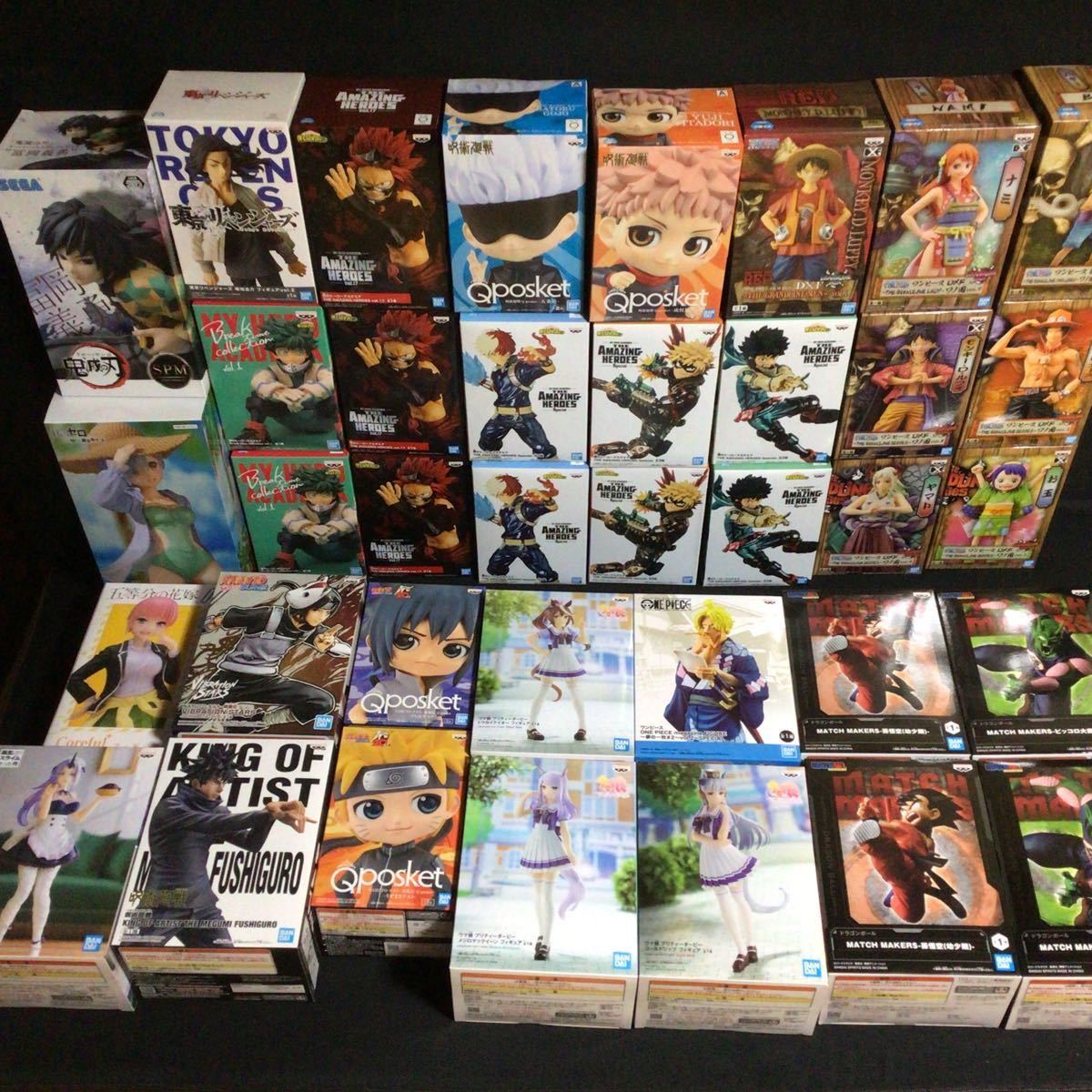新作　プライズ　フィギュア　セット　まとめ売り　ドラゴンボール　ワンピース　僕のヒーローアカデミア　鬼滅の刃