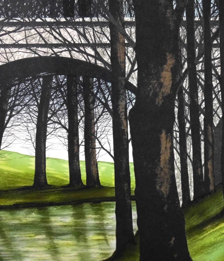 ジャック・デペルト リトグラフ 橋の見える風景 2025年最新ジャック