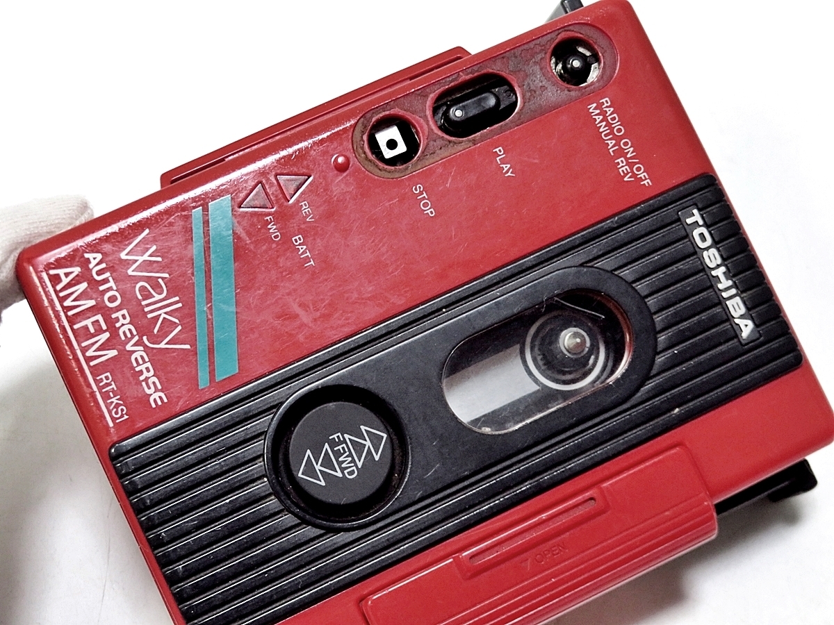 TOSHIBA Walky AUTO REVERSE AM FM RT-KS1 東芝 ウォーキー