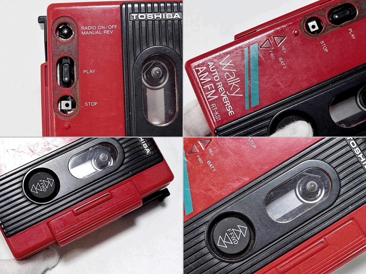 TOSHIBA Walky AUTO REVERSE AM FM RT-KS1 東芝 ウォーキー