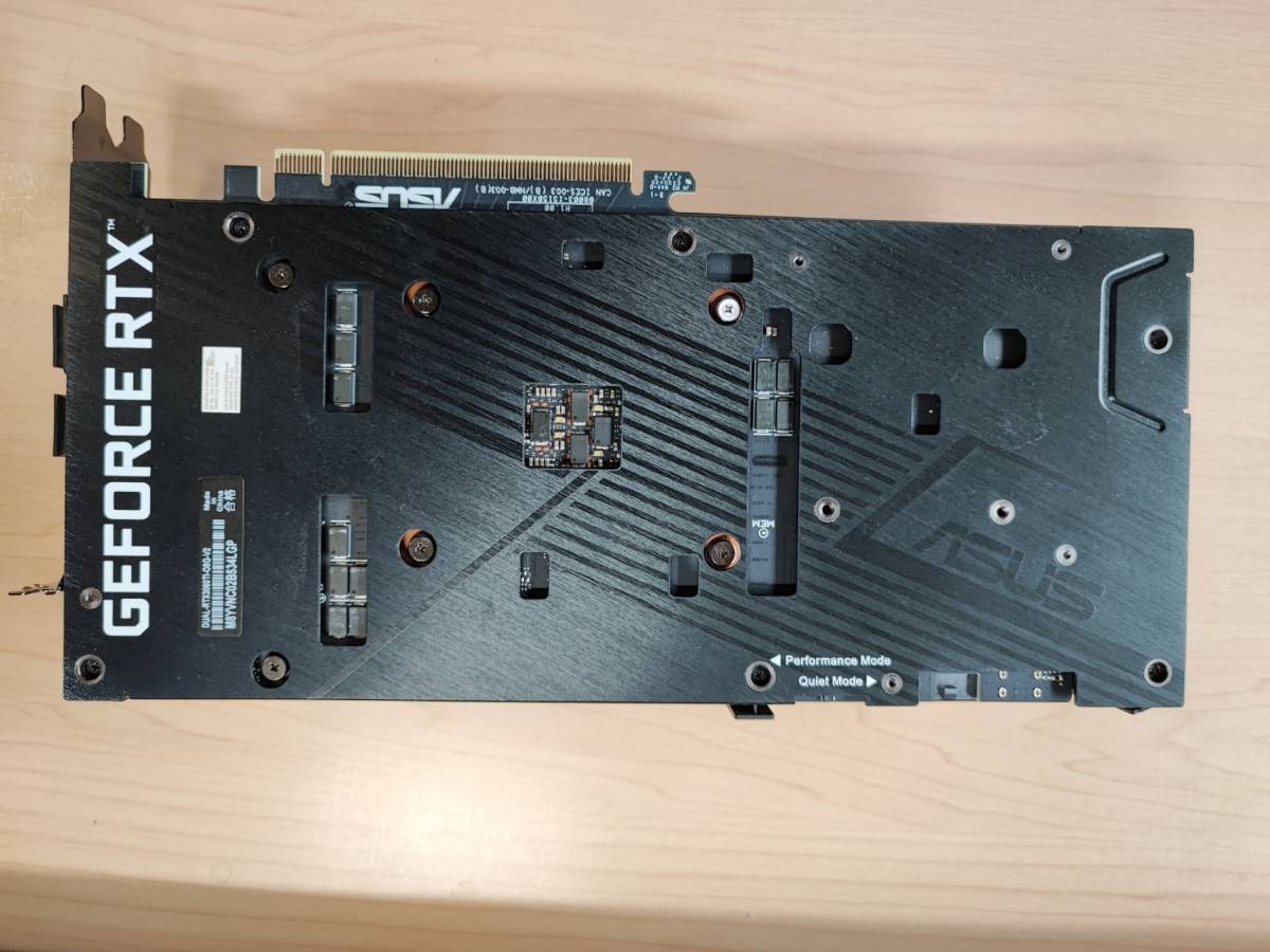 中古】ASUS DUAL RTX 3060 Ti OC 8GB PCIe 4.0 (型式:DUAL-RTX3060TI 