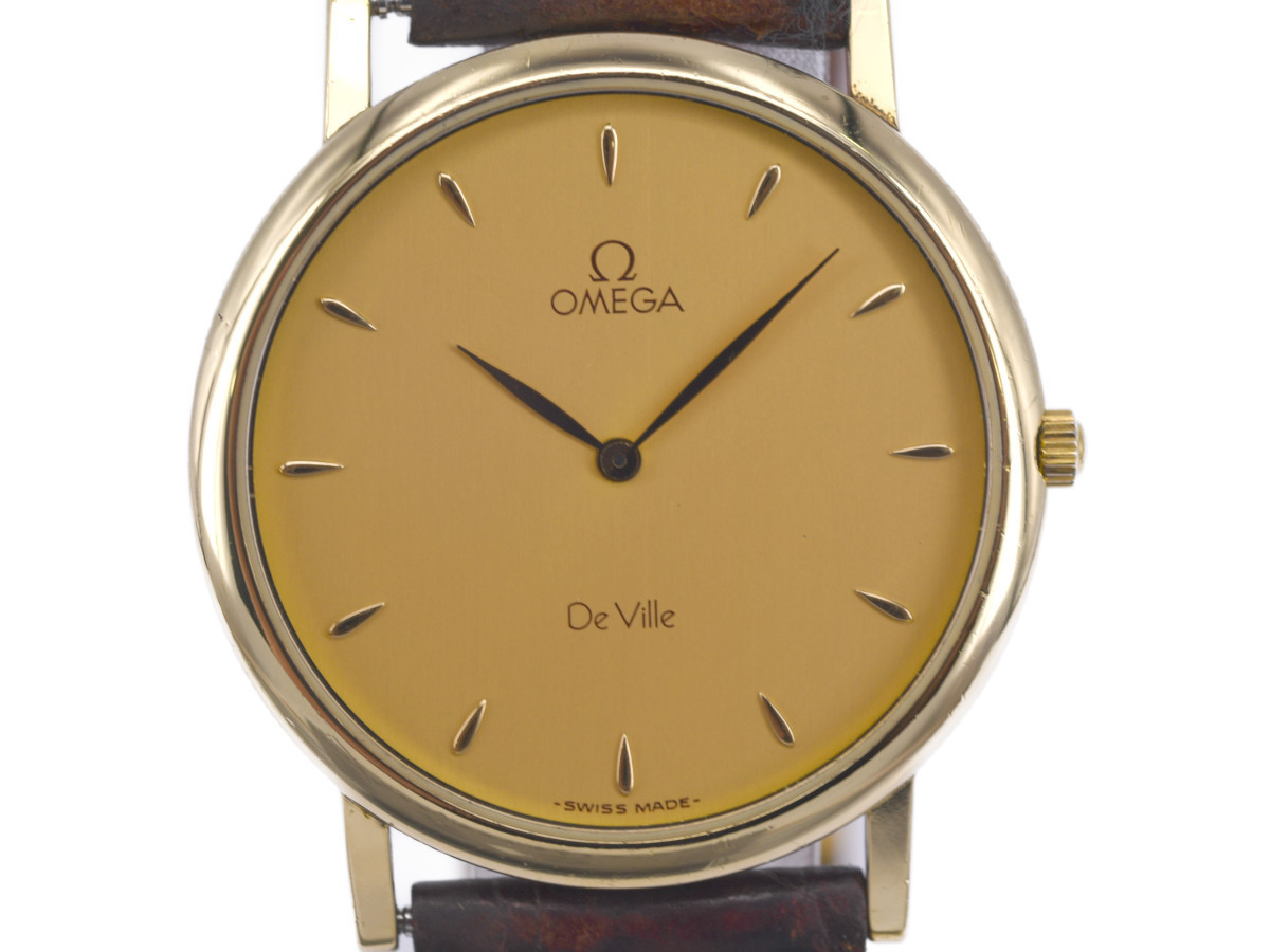 中古品] 稼働品【OMEGA】オメガ DEVILLE デビル メンズ K18無垢 750YG