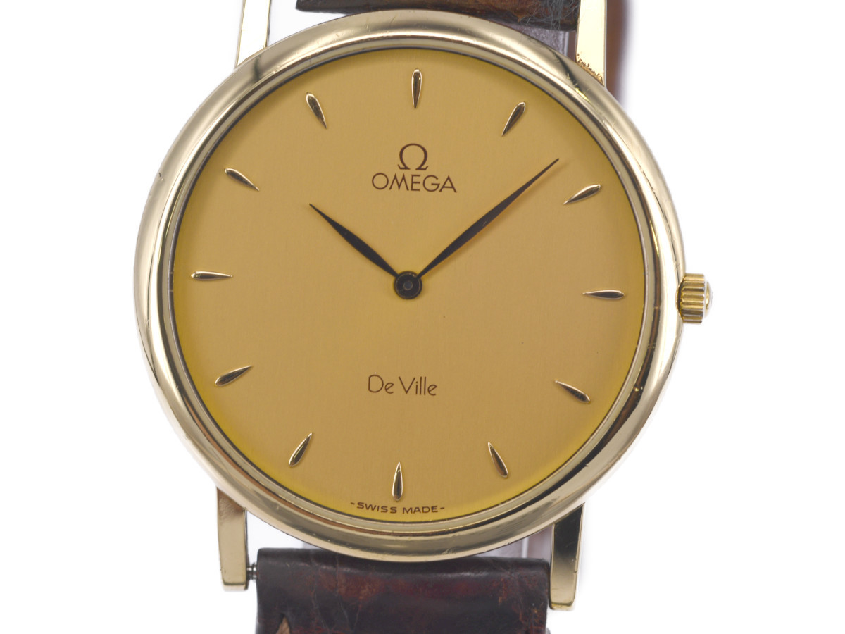 中古品] 稼働品【OMEGA】オメガ DEVILLE デビル メンズ K18無垢 750YG