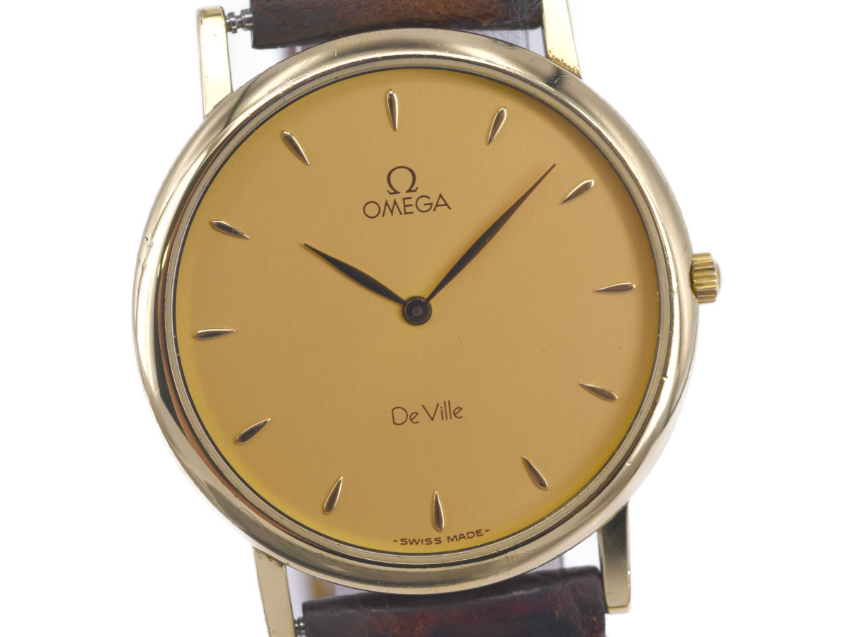 中古品] 稼働品【OMEGA】オメガ DEVILLE デビル メンズ K18無垢 750YG