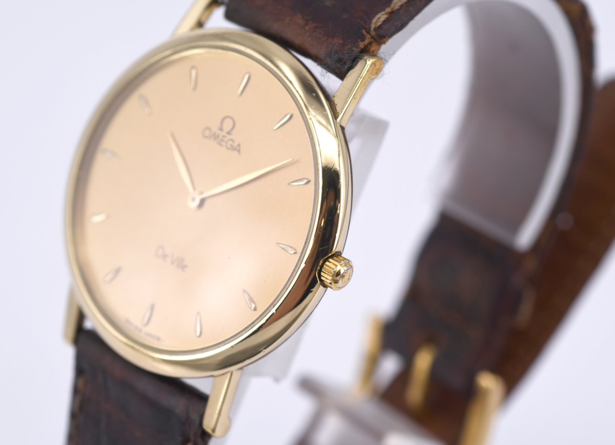 中古品] 稼働品【OMEGA】オメガ DEVILLE デビル メンズ K18無垢 750YG
