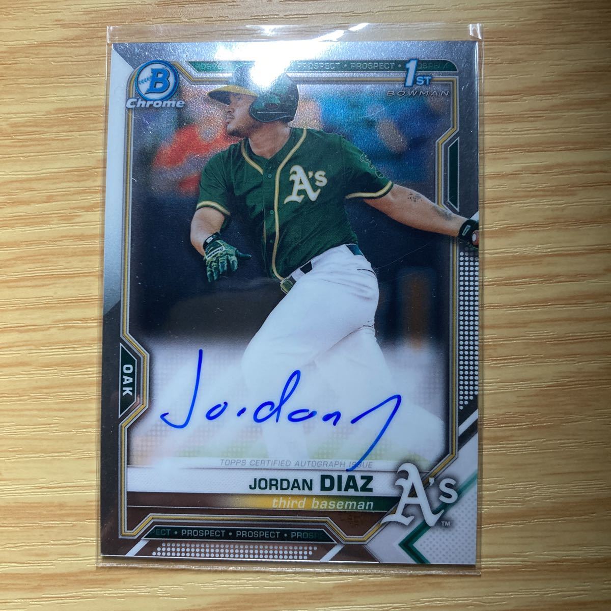 0 Bowman Chrome DIAZ JORDAN Jordan Diaz Auto AUTO BOWMAN 1st CHROME Refractor | SPECKLE NM