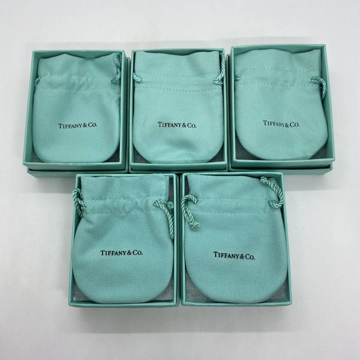 0717j ティファニー TIFFANY & Co. 箱 空箱 ケース ボックス 保存袋 5点セット