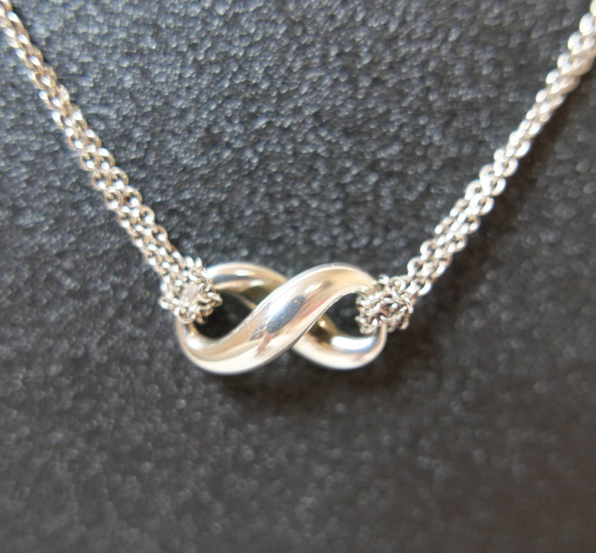 美品 Tiffany&Co ティファニー インフィニティ ダブルチェーン 