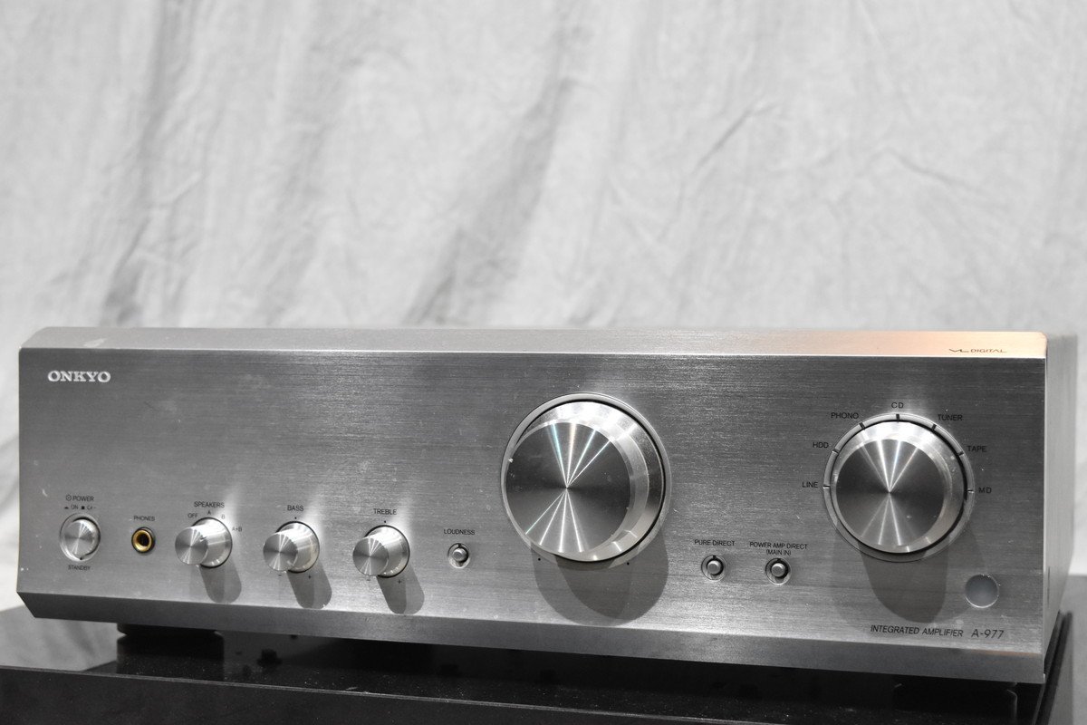 ONKYO A-977 プリメインアンプ オーディオ機器 □ A-977NN1216-1 ONKYO 