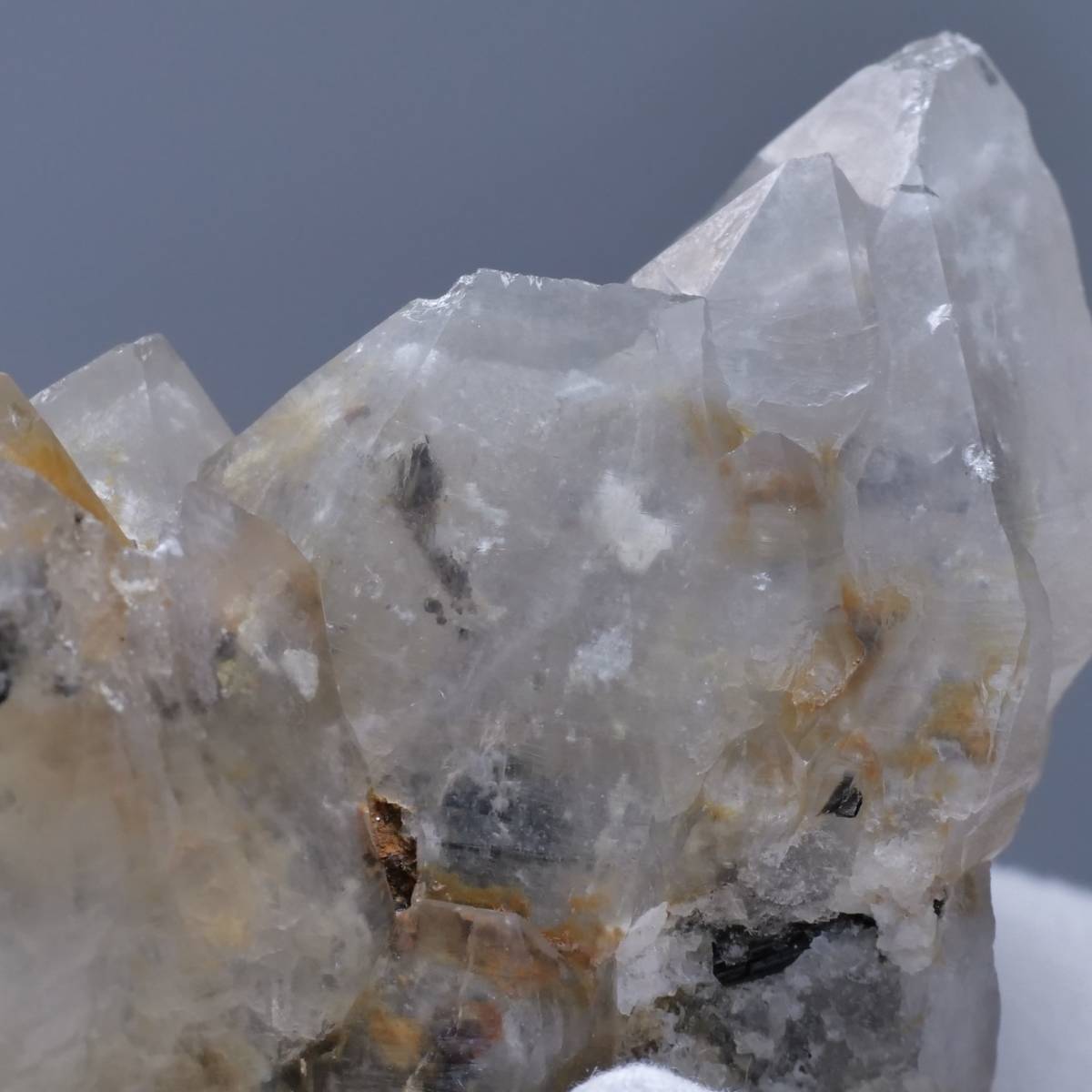 鉱物 標本 鉄電気石 煙水晶 結晶 原石】 パキスタン ブラック