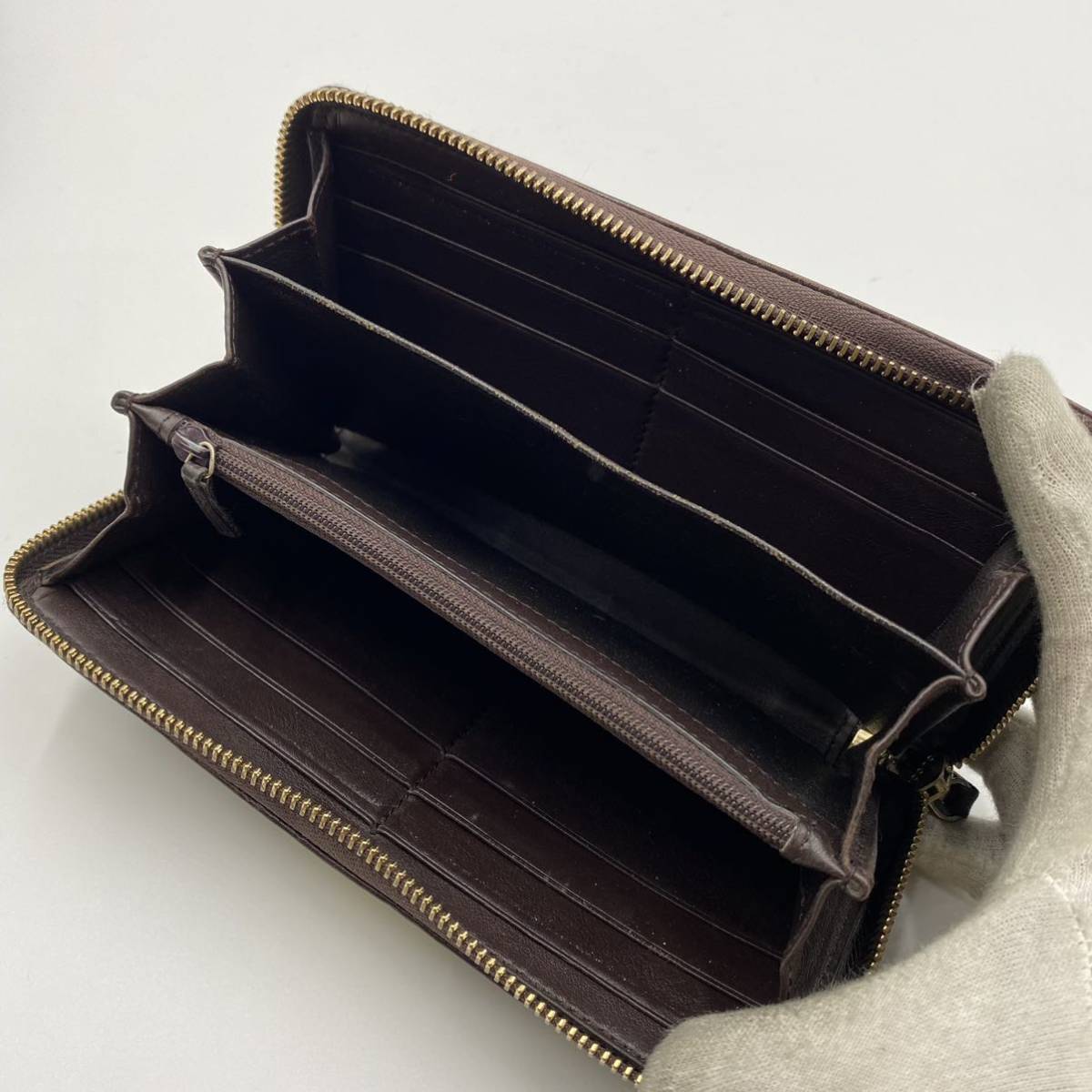 1円〜【美品】 グッチ GUCCI 長財布 ラウンドファスナー ジップ 