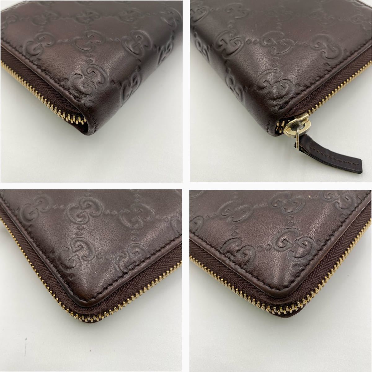 1円〜【美品】 グッチ GUCCI 長財布 ラウンドファスナー ジップ 